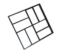 jojofuny Stampo per Pavimentazione da Giardino in Plastica 39X39 CM Forma a 8 Griglie Riutilizzabile per Vialetti e Percorsi Fai da Te Stampo per Piastrelle in Cemento per Esterni