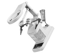 jojofuny Stazione Di Saldatura Con Lente Magnifica Led Led Supporto Per Saldatura Con Clip Alligatore e Lenti Di Ingrandimento Per Hobby e Elettricisti