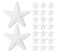 jojofuny Stelle di Schiuma Bianca Facile da Dipingere e Appendere 30 Pezzi a Forma di Pentagramma Superficie Liscia per Decorazioni Natalizie e Feste per Eventi di Gruppo