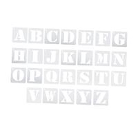 jojofuny Stencil Alfabeto per Maiuscole Kit Educativo Ortografia Inglese Riutilizzabile Resistente e Facile da per Apprendimento Creativo e Sviluppo Cognitivo