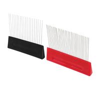 jojofuny Strumento per Pittura Texture in Acciaio Inossidabile 2 Pezzi, Pettine Artistico per Decorazione Murale e Pavimenti, Raschietto per Finiture Fai da Te e Decorazione