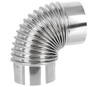 jojofuny Stufa Legna Acciaio Inossidabile Gradi Curva Per Chimney Flue Facile Installazione Per Cucine e Campeggi Di Scarico Sicuro e Pratico