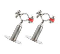 jojofuny Supporti per Tubi in Acciaio Inossidabile 304 Morsetti Regolabili da 54-57 MM Staffa di Fissaggio da Parete e Soffitto Set da 2 Pezzi per Impianti Idraulici e Tubi Metallici o