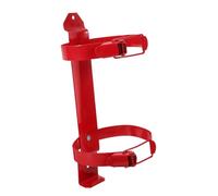 jojofuny Supporto Estintore Staffa Robusta 2kg Design Compatto in Ferro Rosso Versatile Applicazione per Montaggio Sicuro su Veicoli e Fabbriche per Estintori