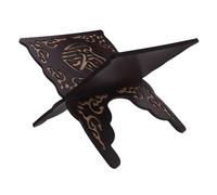 jojofuny Supporto per libro del Corano in legno, supporto per libro musulmano della Bibbia, espositore aperto, per la lettura del Corano, decorazione per la festa dell'Eid, nero