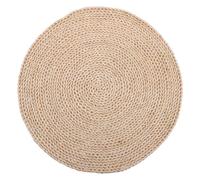 jojofuny Tappetino per foto in foglie di mais intrecciate - Tovaglietta rotonda naturale per fotografie da tavolo - Sfondo per foto da tavolo in stile rustico bohémien, piccolo oggetto,