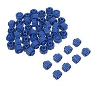 jojofuny Tappo Luer Lock per Punta Siringa 50 Pezzi, Tappo Erogatore Colla in Plastica Resistente Alte Temperature, Kit di Ricambio per Applicatori di Precisione Uso Industriale