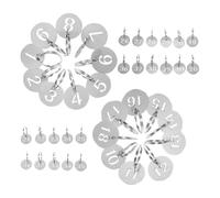 jojofuny Targhette Numerate in Acciaio Inox 40 Pezzi con Portachiavi Rotonde Traforate, Etichette Numeriche Leggere per Armadietti, Bagagli e Gestione Team, Anello Incluso per Fissaggio