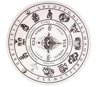 jojofuny Tavola di Divinazione in Legno Nero, Tavola Pendolo | Accessori per Tarocchi, Pratica per Ufficio e Camera da Letto, Facile da Trasportare, Tocco Confortevole