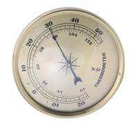 jojofuny Termometro Metallico Rotondo Per Interni Ed Esterni Misuratore Di Temperatura Compatto e Resistente Per Casa e Giardino Con Display Digitale