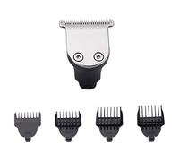 jojofuny Testina Tagliabarba in Metallo Argento per Regolabarba Uomo, Accessorio Sostitutivo per Rasoio Elettrico Tre Teste, Clip Pettini Limite, Sicura e Lavabile con Acqua