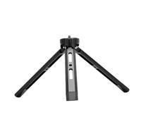 jojofuny Treppiede Tavolo in Lega Alluminio Regolabile Pieghevole Con Vite Montaggio Per Fotocamera Dslr Mirrorless e Telefono Nero