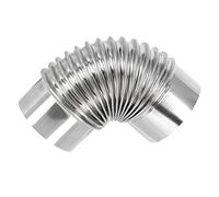 jojofuny Tubo Per Stufa in Acciaio Inox Gomito Scarico Fumi Resistente Alte Temperature Per Cucine Campeggio e Rv Facile Installazione e Sostituzione