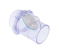 jojofuny Valvola Ritegno Pvc Trasparente Per Tubazioni Valvola Non Ritorno Facile Da Installare Per Sistemi Di Scarico Cucina e Toilette Materiale Resistente e Duraturo
