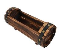 jojofuny Vaso di Fiori in Legno Stile Vintage Vaso per Piante Succulente Piccolo in Legno Trattato Anticorrosione Porta Piante per Balcone Giardino Esterno