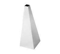 jojofuny Vaso Piramide in Acciaio Resistente da Tavolo Decorazione Contemporanea per Interni e Centro Tavola Elegante Argento per Casa e Ufficio