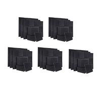 Jojomino 250 pezzi Acustico Suono Protezione Schiuma Suono Assorbente Piastre di Protezione Suono Piastre Cuneo per Studio Pareti Soffitto,1X12X12