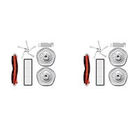 Jojomino 2X per Bot W10 W10 Pro -Pulizia Robot Aspirapolvere e Mop Lato Principale Hepa Filtro Mop Pad Parti