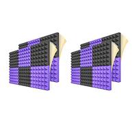 Jojomino 36 confezioni di in schiuma insonorizzata, in schiuma acustica ad alta densità, assorbimento del suono, piramide, studio trattamento, a parete