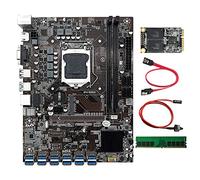 Jojomino B250C 12 Scheda GPU Mining Scheda Madre+4G DDR4 RAM+128G SSD+ Interruttore+ SATA 12XUSB3.0 (PCIE 1X) LGA1151 DDR4 MSATA