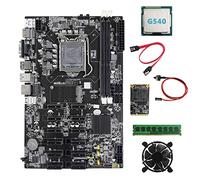 Jojomino B75 12 PCIE ETH Mining Scheda Madre+G540 CPU+DDR3 4 GB 1600 Mhz RAM+128G SSD+Fan+SATA +Interruttore Minatore Scheda Madre
