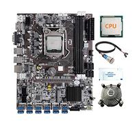 Jojomino B75 12 Scheda BTC Mining Scheda Madre+CPU+Fan+Grease+Metallo Pulsante Interruttore 12USB3.0 Slot LGA1155 DDR3 RAM MSATA