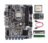 Jojomino B75 12 Scheda BTC Mining Scheda Madre Set+G530/G1630 CPU+128G SSD+8G DDR3 RAM+SATA +Lunetta 12XUSB3.0 LGA1155 DDR3 MSATA