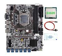 Jojomino B75 12 Scheda GPU BTC Mining Scheda Madre+G1620 CPU+Grasso Termico+ Interruttore 12XUSB3.0 (PCIE) Slot LGA1155 DDR3 RAM MSATA