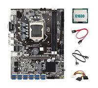 Jojomino B75 12USB ETH Mining Scheda Madre+G1630 CPU+2XSATA +4PIN a SATA 12USB3.0 B75 USB ETH Minatore Scheda Madre