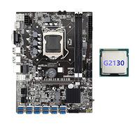 Jojomino B75 12USB ETH Mining Scheda Madre+G2130 12XPCIE a USB3.0 DDR3 MSATA LGA1155 B75 BTC Minatore Scheda Madre