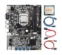 Jojomino B75 8 Card BTC Mining Scheda Madre+CPU Casuale+ di Estensione USB (1M)+ Interruttore+ SATA 8XUSB3.0 LGA1155 DDR3 MSATA