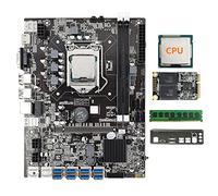 Jojomino B75 8 Card BTC Mining Scheda Madre Set+G530/G1630 CPU+8G DDR3 RAM+128G SSD+Lunetta 8XUSB3.0 (PCIE1X) GPU LGA1155 DDR3 MSATA