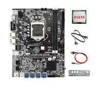 Jojomino B75 8USB ETH Mining Scheda Madre 8XUSB+G1610 CPU+SATA +Interruttore +Baffle LGA1155 B75 USB BTC Minatore Scheda Madre