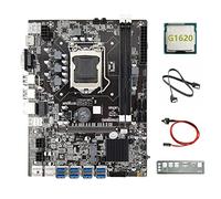 Jojomino B75 8USB ETH Mining Scheda Madre 8XUSB+G1620 CPU+SATA +Interruttore +Baffle LGA1155 B75 USB BTC Minatore Scheda Madre