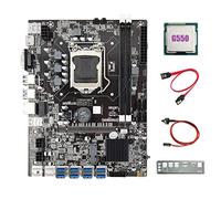 Jojomino B75 8USB ETH Mining Scheda Madre 8XUSB+G550 CPU+SATA +Interruttore +Baffle LGA1155 B75 USB BTC Minatore Scheda Madre