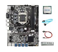 Jojomino B75 8USB ETH Mining Scheda Madre 8XUSB+G630 CPU+SATA +Interruttore +Baffle LGA1155 B75 USB BTC Minatore Scheda Madre