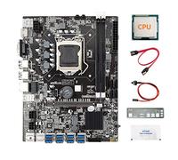 Jojomino B75 8USB ETH Mining Scheda Madre+CPU+Baffle+SATA +Interruttore +Grasso Termico LGA1155 B75 USB BTC Minatore Scheda Madre