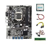 Jojomino B75 BTC Minatore Scheda Madre 8XUSB+G540 CPU+DDR3 4G 1333 Mhz RAM+SATA +6Pin a Doppio 8Pin +Interruttore con Luce