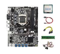 Jojomino B75 BTC Minatore Scheda Madre 8XUSB+G630 CPU+DDR3 4G 1600 Mhz RAM+SATA +6Pin a Doppio 8Pin +Interruttore con Luce