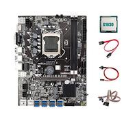 Jojomino B75 BTC Mining Scheda Madre 8XUSB LGA1155 Scheda Madre con G1630 CPU+ SATA+ Interruttore con Luce