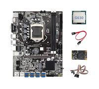 Jojomino B75 BTC Mining Scheda Madre 8XUSB+MSATA SSD 128G+G630 CPU+ SATA+ Interruttore con Luce LGA1155 Minatore Scheda Madre