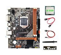 Jojomino B75 Desktop Scheda Madre+I3 2120 CPU+ SATA+ Interruttore+Grasso Termico+Baffle M.2 NVME LGA 1155 per CPU I3 I5