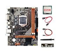 Jojomino B75 Desktop Scheda Madre+I3 2130 CPU+ SATA+ Interruttore+Grasso Termico+Baffle M.2 NVME LGA 1155 per CPU I3 I5