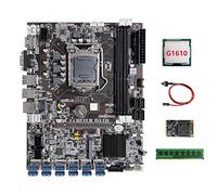 Jojomino B75 ETH Mining Scheda Madre 12XPCIE a USB+G1610 CPU+DDR3 4 GB 1600 Mhz RAM+MSATA SSD 64G+Interruttore Minatore Scheda Madre