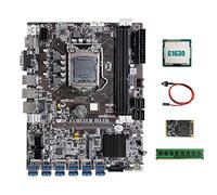 Jojomino B75 ETH Mining Scheda Madre 12XPCIE a USB+G1630 CPU+DDR3 4 GB 1600 Mhz RAM+MSATA SSD 64G+Interruttore Minatore Scheda Madre