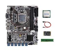 Jojomino B75 ETH Mining Scheda Madre 12XPCIE a USB+G630 CPU+DDR3 4 GB 1600 Mhz RAM+MSATA SSD 64G+Interruttore BTC Minatore Scheda Madre