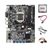 Jojomino B75 ETH Mining Scheda Madre 8XUSB Adattatore+G550 CPU+2XSATA +4PIN a SATA LGA1155 B75 USB Minatore Scheda Madre