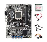 Jojomino B75 ETH Mining Scheda Madre 8XUSB Adattatore+G5XX CPU+2XSATA +4PIN a SATA LGA1155 B75 USB Minatore Scheda Madre