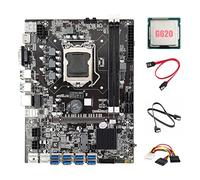 Jojomino B75 ETH Mining Scheda Madre 8XUSB Adattatore+G620 CPU+2XSATA +4PIN a SATA LGA1155 B75 USB Minatore Scheda Madre