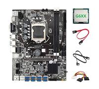 Jojomino B75 ETH Mining Scheda Madre 8XUSB Adattatore+G6XX CPU+2XSATA +4PIN a SATA LGA1155 B75 USB Minatore Scheda Madre